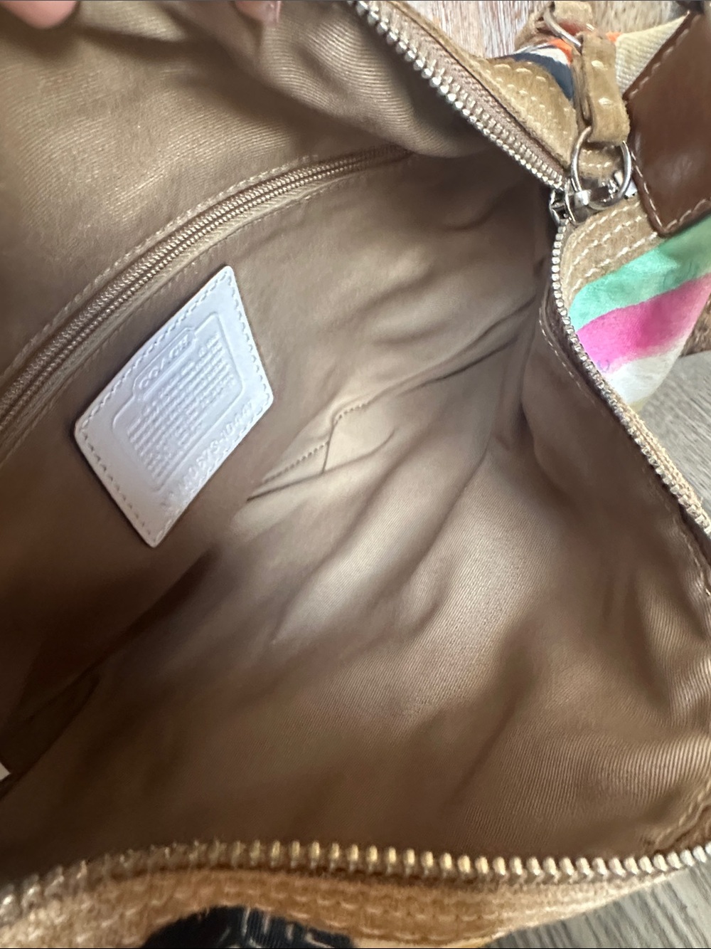 Coach Vintage Y2K Hamptons Hobo Patchwork Shoulder Bag Two Hangtags Style 10441 - Picture 9 of 16